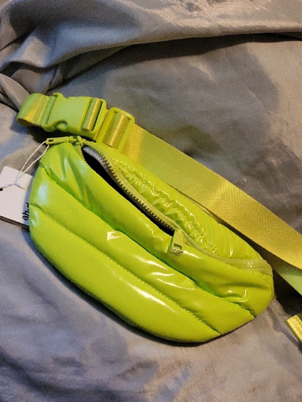 Ah Dorned Neon Lime Puffer Belt Bag Bnwt Rt LP